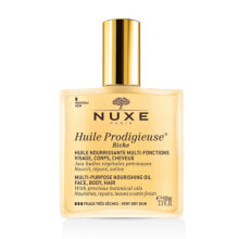 Nuxe Huile Prodigieuse Riche Насыщенное питательное сухое масло для очень сухой кожи лица, тела и волос 100 мл