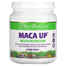 Суперфуды Парадайз Хербс, Maca Up, Vegetarian Energy Protein, Vanilla, 15.87 oz (450 g)