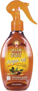 Средства для загара и защиты от солнца sun Sun Argan Oil Sunscreen Body Tanning Spray SPF10 Солнцезащитный спрей-усилитель загара 200 мл