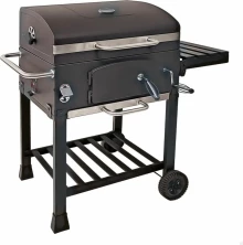 Coal Barbecue with Cover and Wheels Aktive 102 x 65 x 104 cm
