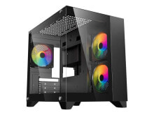 Купить компьютерные корпуса для игровых ПК DIYPC: DIYPC DIY-CUBE01-BK Black USB3.0 Tempered Glass Micro ATX Gaming Computer Case