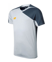 Мужские спортивные футболки Мужская футболка спортивная  белая серая для бега New Balance WSTM500SVM