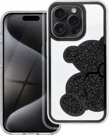 OEM Futerał TEDDY BEAR do IPHONE 16 czarny