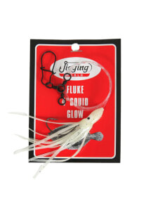 Купить приманки и мормышки для рыбалки Jigging World: Jigging World Fluke Rig with 4" Squid