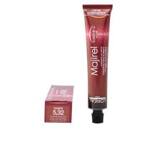 Loreal Paris Majirel Cream Color No.5.32  Light Golden Iridescent Brown  Укрепляющая и восстанавливающая крем-краска для волос, оттенок светлый шатен золотисто-перламутровый 50 мл