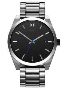 Мужские наручные часы с браслетом Мужские наручные часы с серебряным браслетом MVMT 28000038-D Element Silver Mens 43 mm 5ATM