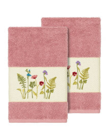 Linum Home serenity 2-Pc. Embellished Hand Towel Set