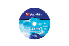 Verbatim CD-R 52X 700MB 10PK OPS Wrap EP 10 шт 43725