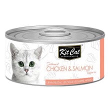 KITCAT Chicken & Salmon Wet Cat Food 80gr