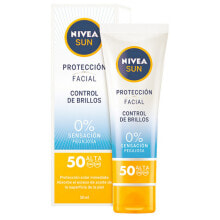Средства для загара и защиты от солнца nivea Sun Facial Shine Control Cream SPF50 Солнцезащитный крем для лица с матирующим эффектом 50 мл