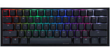 Клавиатуры ducky ONE 2 Mini Gaming Tastatur MX-Blue RGB-LED schwarz CH-Layout - Keyboard - QWERTZ
