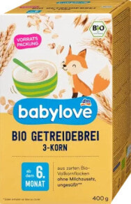 Getreidebrei Bio 3-Korn ab dem 6.Monat, 400 g