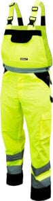Различные средства индивидуальной защиты для строительства и ремонта dedra Safety Pants Reflective Dungarees Size M, Yellow (BH81SO1-M)