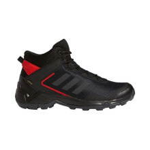 Мужская спортивная обувь для треккинга Мужские кроссовки спортивные треккинговые черные текстильные высокие демисезонные  Adidas Terrex Eastrail Mid Gtx