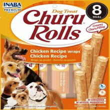 CHURU Rolls Recipe Chicken 12g Dog Snack 8 Units