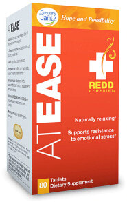 Витамины и БАДы для нервной системы Redd Remedies At Ease Пищевая добавка для расслабления и избавления от стресса 80 таблеток