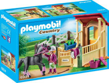 Детские игровые наборы и фигурки из дерева набор с элементами конструктора Playmobil Country 6934 Конюшня с арабскими скакунами