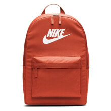 Мужские спортивные рюкзаки Рюкзак мужской оранжевый с логотипом Nike Heritage 20
