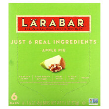 Larabar, The Original Real Fruit & Nut Bar, арахисовая паста и шоколадная крошка, 6 батончиков по 45 г (1,6 унции)