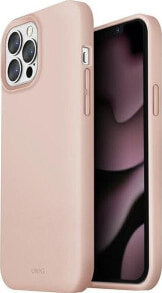 Чехлы для смартфонов uniq Etui UNIQ Lino Apple iPhone 13 Pro różowy/blush pink