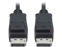Tripp Lite DisplayPort 1.4 Cable with Latching Connectors 8K M/M Black 6 ft.