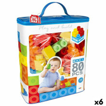 Construction set Color Block Basic Bag 80 Pieces (6 Units)