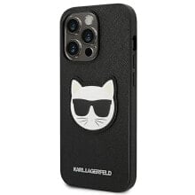 KARL LAGERFELD Klhcp14Lsapchk iPhone 14 Pro 6.1 Saffiano Choupette Head Patch phone case