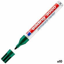 Постоянный маркер Edding 3000 Зеленый (10 штук)