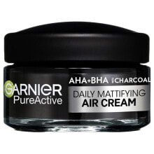 Garnier Pure Active AHA + BHA Charcoal Daily Mattifying Air Cream 50 ml tagescreme unisex