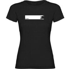 Мужские спортивные футболки Мужская спортивная футболка черная с принтом KRUSKIS Motorbike Frame Short Sleeve T-Shirt