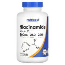 Nutricost, Niacinamide Vitamin B3, 500 mg, 240 Capsules
