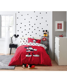 Saturday Park disney Mickey Mouse Face Emotions 100% Organic Cotton Full Bed Set