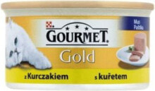 Купить влажные корма для кошек Gourmet: Gourmet Gold Mus z kurczakiem 85g