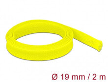 Комплектующие для телекоммуникационных шкафов и стоек DeLOCK 20745, Cable sleeve, Polyester, Yellow
