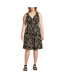 Lands' End women's Plus Size Women's Fit and Flare Dress