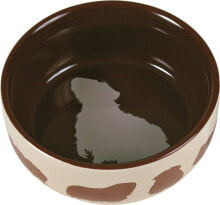 Игрушки и декор для грызунов trixie Ceramic bowl for a guinea pig with a guinea pig motif - 250ml 11cm