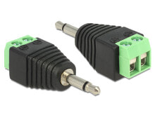 DeLOCK 65528 кабельный разъем/переходник 3.5mm Черный, Зеленый, Серебристый