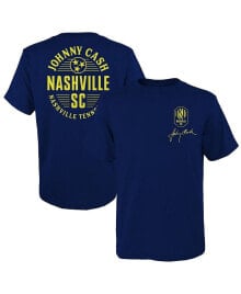 Outerstuff big Boys Navy Nashville SC x Johnny Cash Lines T-shirt