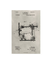 Trademark Global alicia Ludwig Patent-Sewing Machine Canvas Art - 15.5