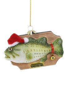 Cody Foster & Co. Caroling Fish 2 Assorted Ornaments Multicolor