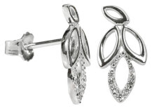 Ювелирные серьги Charming silver earrings with SC150 crystals