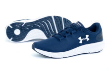 Мужская спортивная обувь для бега Мужские кроссовки спортивные для бега синие текстильные низкие Under Armour 3025251-400