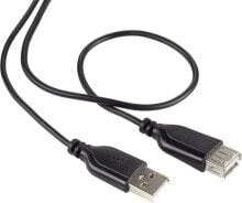 RF-4080795 - 1 m - USB A - USB A - USB 2.0 - 480 Mbit/s - Black