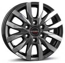 Колесный диск литой Borbet CW6 mistral anthracite glossy polished 6.5x16 ET62 - LK6/130 ML84.1