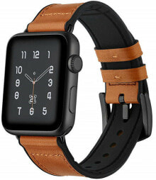 Ремешки и браслеты для часов kožený řemínek pro Apple Watch - Dark Brown 38/40/41 mm