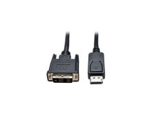 Купить компьютерные разъемы и переходники Tripp Lite: Tripp Lite DisplayPort to DVI Cable Adapter, DP with Latches, DP to DVI-D Single