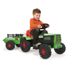 Детские каталки и качалки для малышей детский трактор INJUSA Basic 6V. С 3 лет. Размеры: 136 x 52 x 50 см. Зеленый.