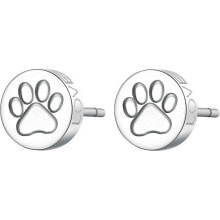 Ювелирные серьги Beautiful steel paw earrings CLICK SCK60