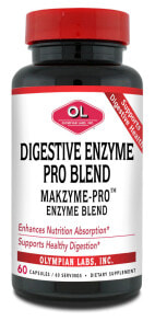 Пищеварительные ферменты olympian Labs Digestive Enzyme Pro Blend Комплекс пищеварительных ферментов для лучшего усвоения питательных веществ 60 капсул