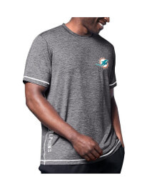 Купить мужские футболки и майки MSX by Michael Strahan: Men's Black Miami Dolphins Motion Space-Dye T-Shirt